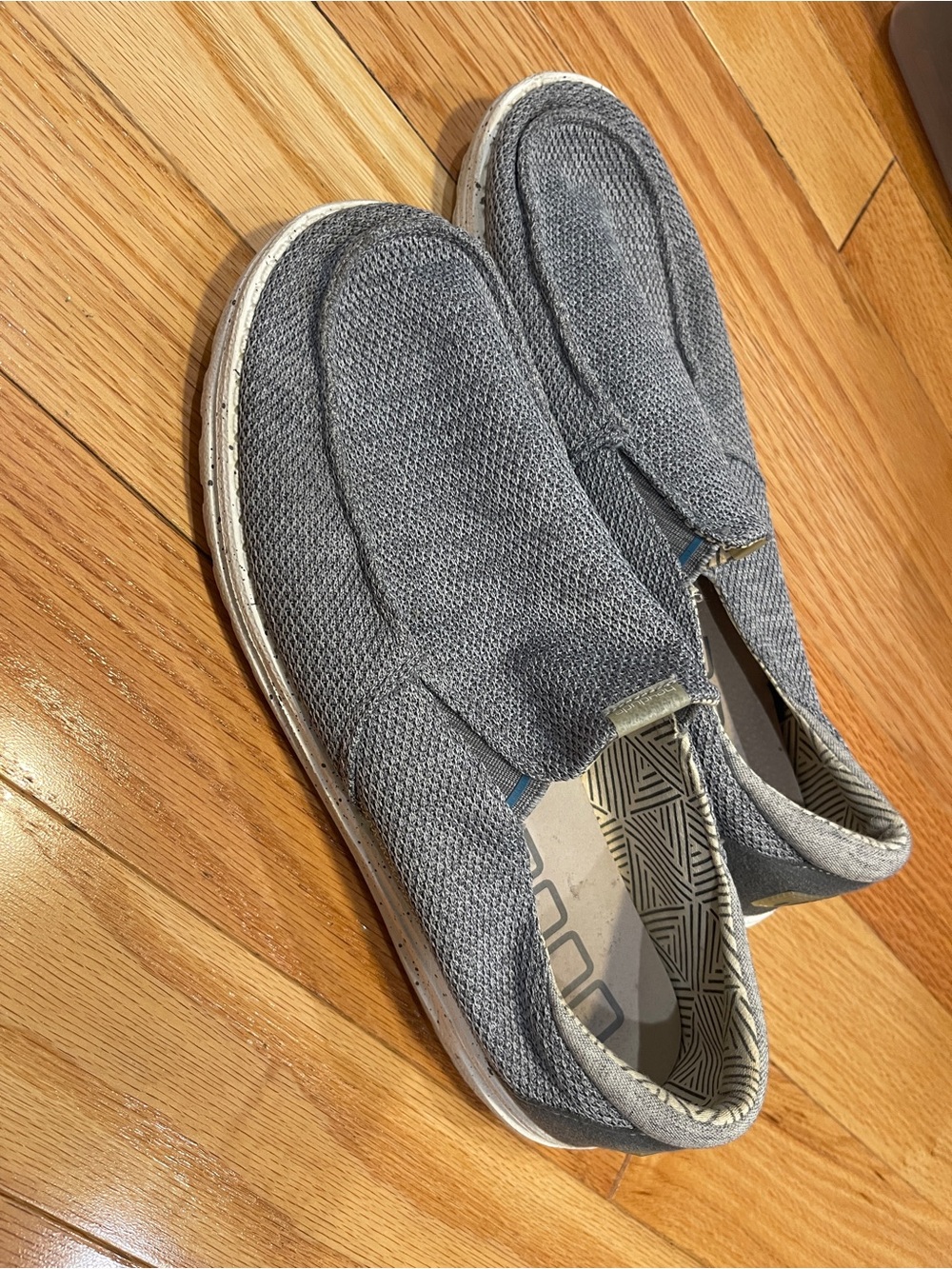 Hey Dude Slip-On Knit Shoes in Gray